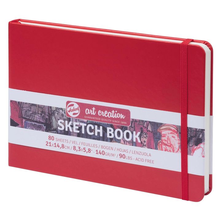 Art Creation Skizzenbuch 21 x 14,8 cm – rot
