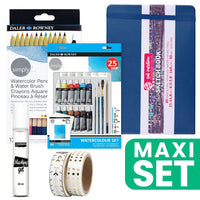 Art Journal Malerei Set - Aquarell - Marineblau — Bild 1