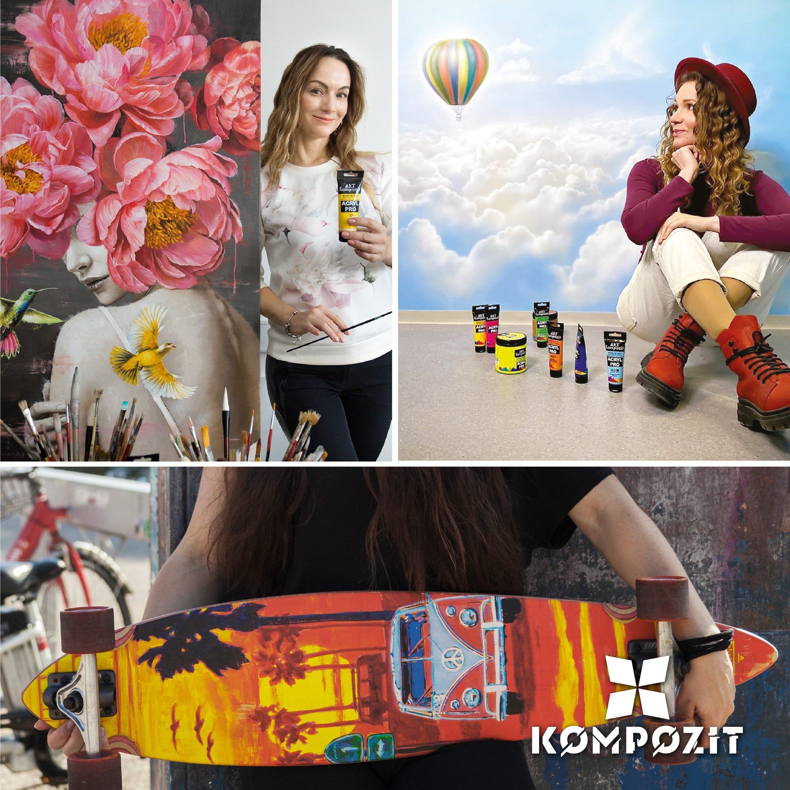 Acrylfarben-Set ACRYL PRO Kompozit in Box – 42 x 75 ml