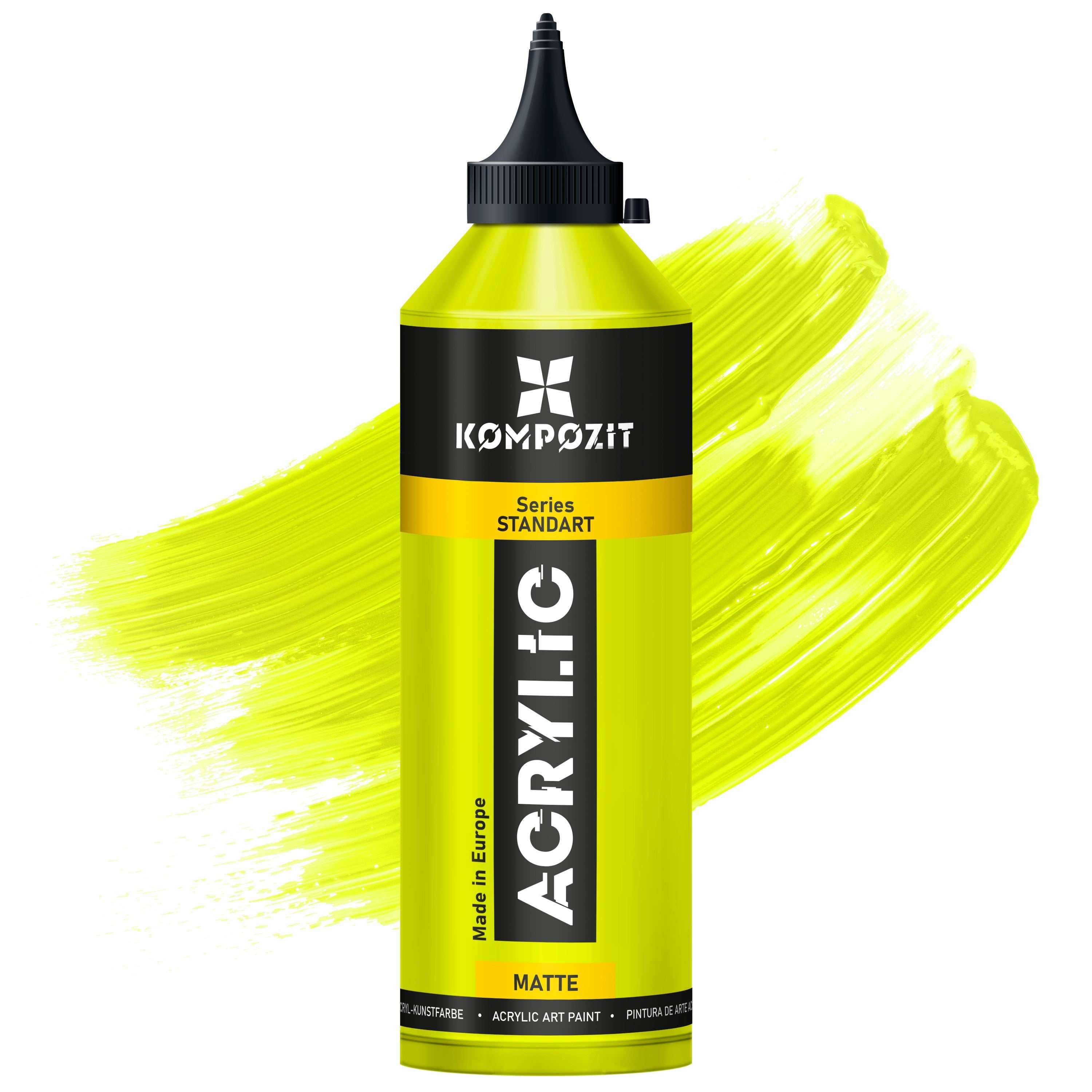 STANDART Kompozit Acrylfarbe 500 ml – 111 Fluorescent Lime Green