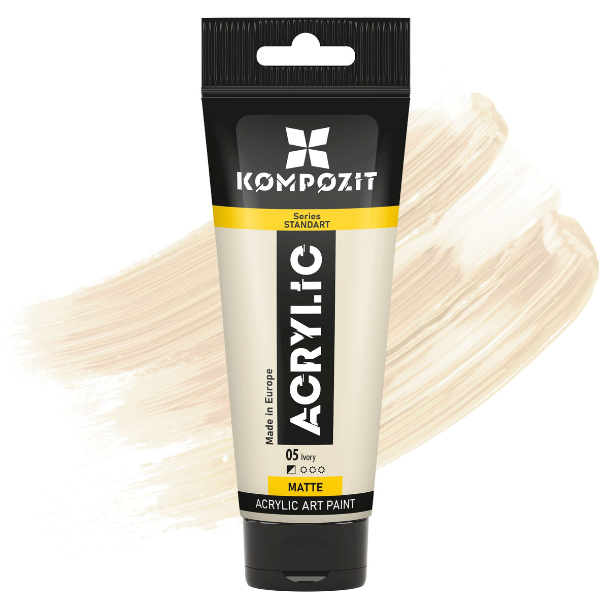 Acrylfarbe STANDART Kompozit 75 ml – 05 Elfenbein
