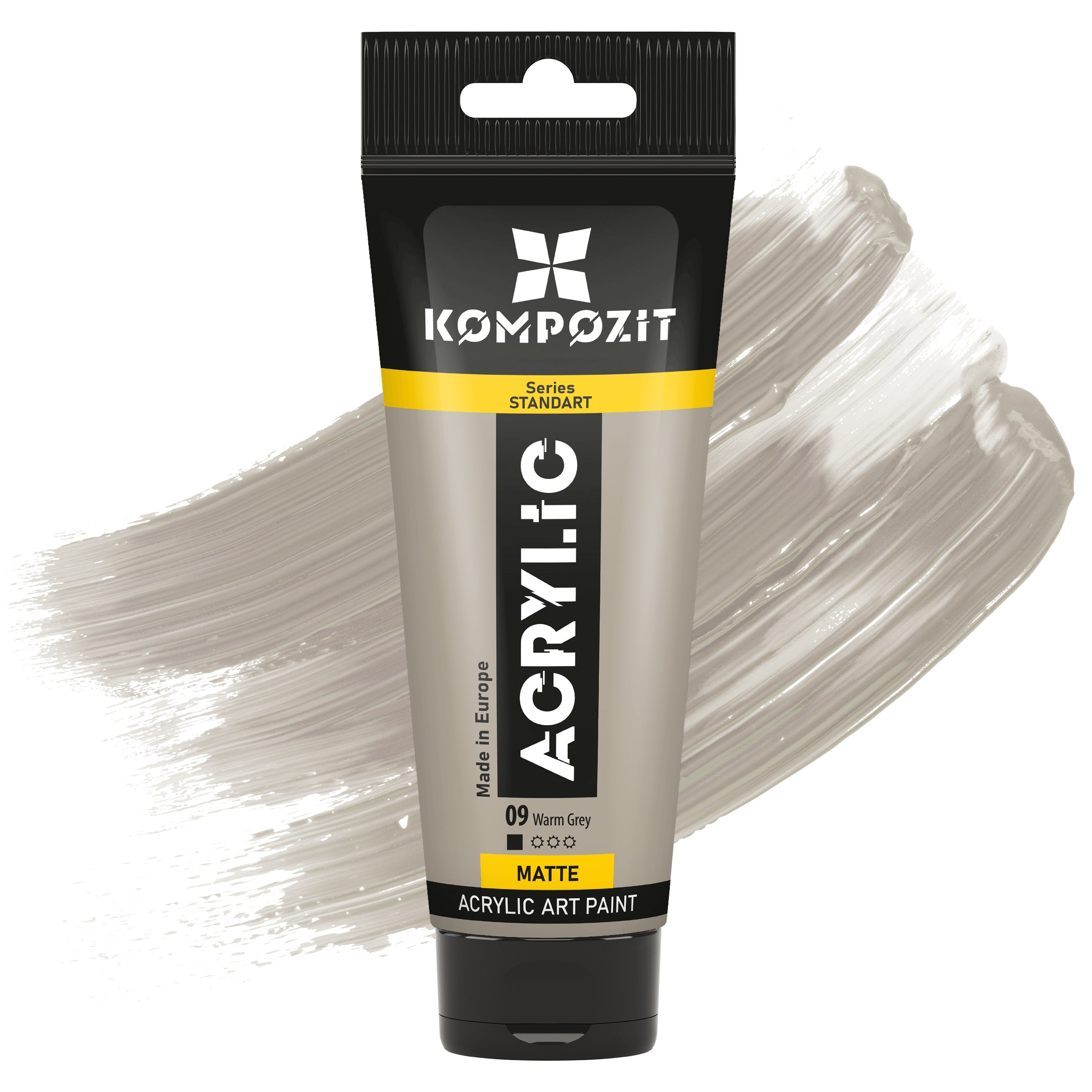 Acrylfarbe STANDART Kompozit 75 ml – 09 Warmgrau