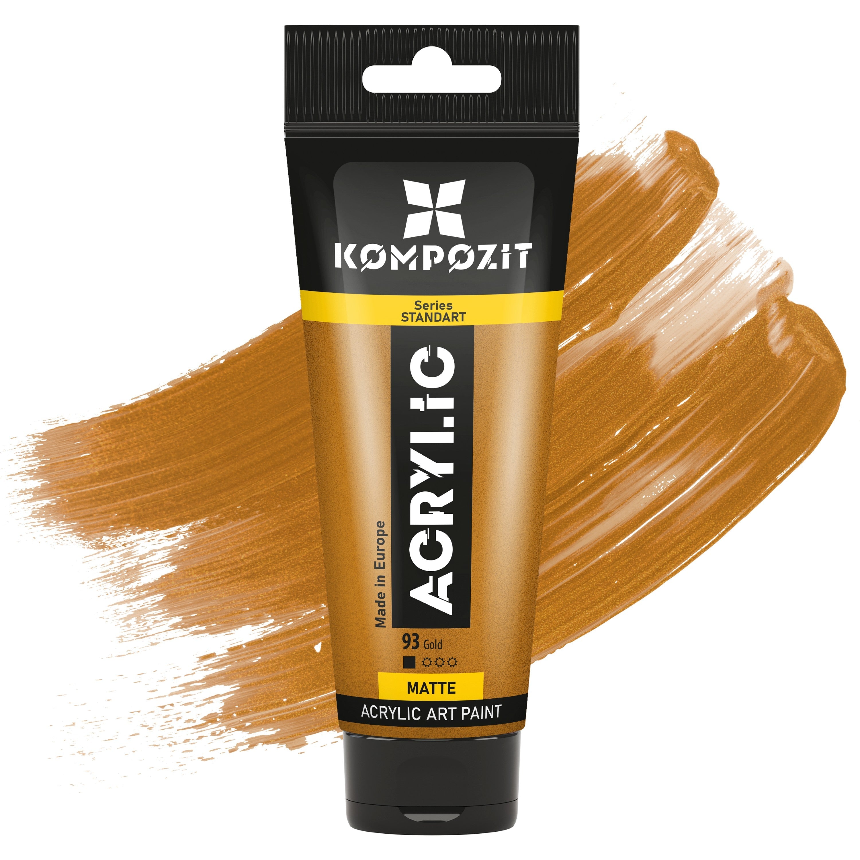 Acrylfarbe STANDART Kompozit Metallic 75 ml – 93 Gold