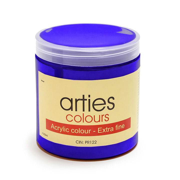 Arties Colours Acrylfarbe 250 ml – 45 Farbtöne - 5026 - Ultramarinblau