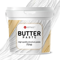 ARTMIE 3D Relief-Modellierpaste Butter fein für strukturierte Kunstwerke | ARTMIE
