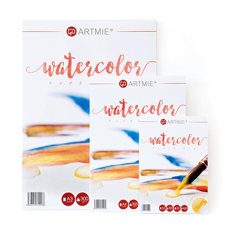 ARTMIE Aquarellblock Hot Press, 20 Blatt | verschiedene Formate — Bild 6
