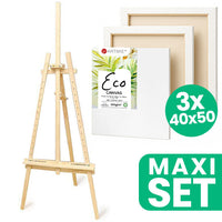 ARTMIE Atelier-Staffelei Set mit 3 ECO Keilrahmen 40x50 cm — Bild 2