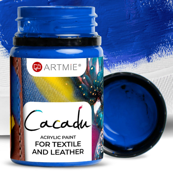 ARTMIE Cacadu Textil- und Lederfarbe 50 ml – 18 tief Blau