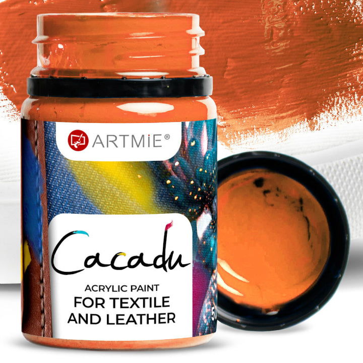 ARTMIE Cacadu Textil- und Lederfarbe 50 ml – 5 Orange