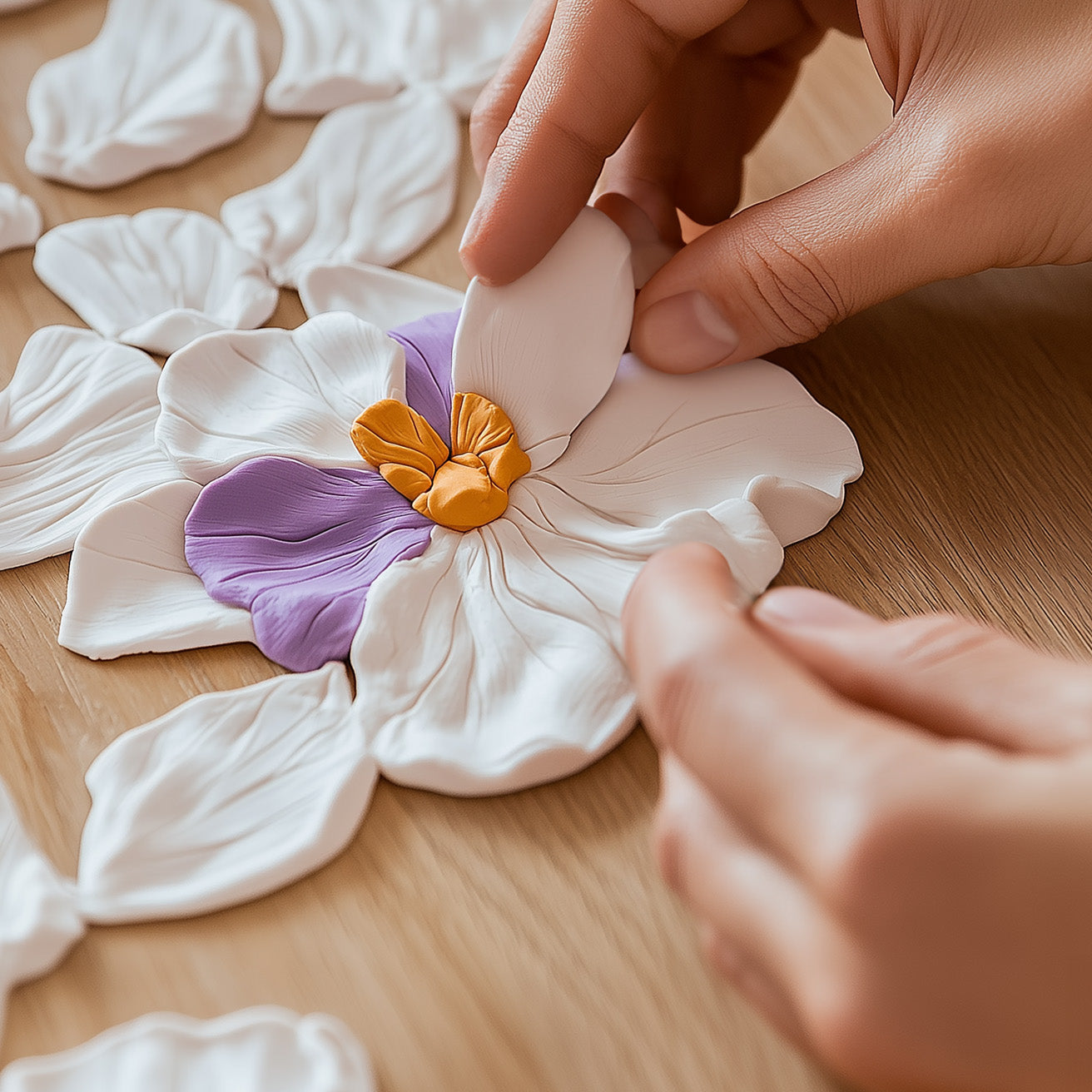 ARTMIE Cloudy Clay zum Modellieren auf Leinwand, Holz oder Papier für handgefertigte Dekorationen.