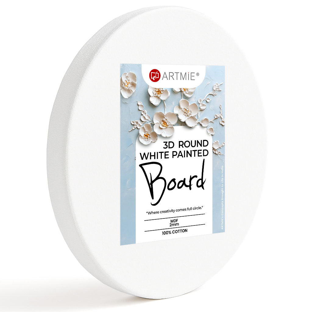 ARTMIE doppelseitige runde 3D-MDF-Platte mit Gesso | verschiedene Größen — Bild 8
