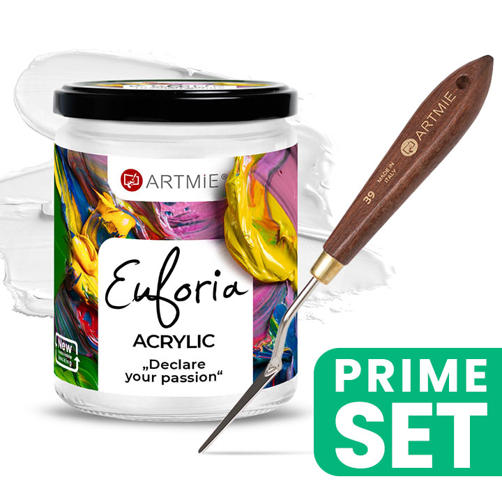 ARTMIE Euforia Titanium White Acrylfarbe und Künstler Spatel Set — Bild 1