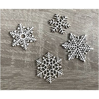 ARTMIE Lasergeschnittene Schneeflockenausschnitte aus Holz — Bild 2