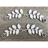 ARTMIE Lasergeschnittenes Blatt-Ornament aus Holz — Bild 1