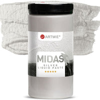 ARTMIE MIDAS Flüssige Metallic-Paste Silber | verschiedene Größen — Bild 3
