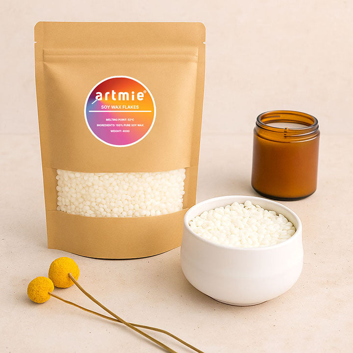 ARTMIE Unparfümiertes Sojawachs für Kerzen 400 g — Bild 6