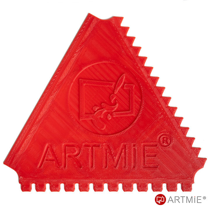 ARTMIE Wiederverwendbarer Spachtel/Kamm 3 in 1 | Muster 1 — Bild 6
