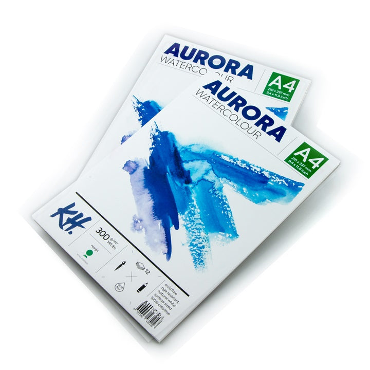 AURORA Aquarellblock rough - 12 Blatt | verschiedene Formate — Bild 1