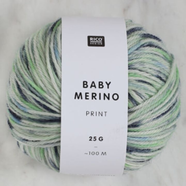 Baby Merino Garn 100 m mehrfarbig