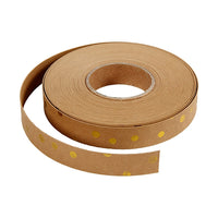 Bastelband aus Kunstleder-Papier – verschiedene Designs – 6 Gold dots