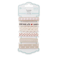 Baumwollbänder "Handmade with Love" — Bild 1