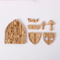 Biegbares Holz Pentart Fairy Tale Set 6 x 5 cm 7 Stk.