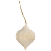 Birke Holz Teardrop Ornament — Bild 2
