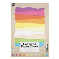 Block mit farbigem Pastellpapier 24 x 34 cm 20 Blatt — Bild 2