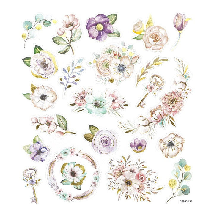 Boho-Sticker | Blumen, 22-tlg. — Bild 2
