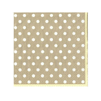 Braune Polka Dot Decoupage Servietten — Bild 1