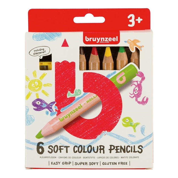 Bruynzeel Holland Jumbo Buntstifte für Kinder – 6er Set — Bild 2