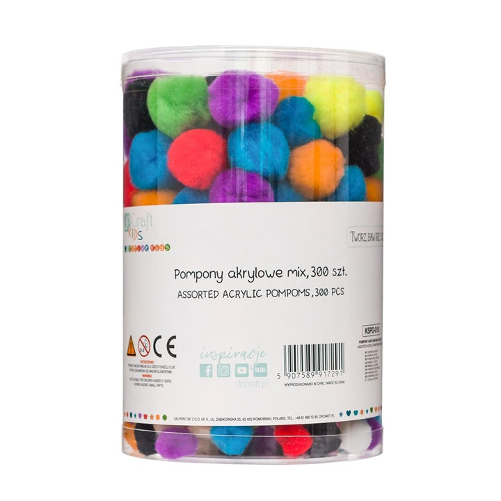 Bunte Acryl Pom Poms — Bild 4