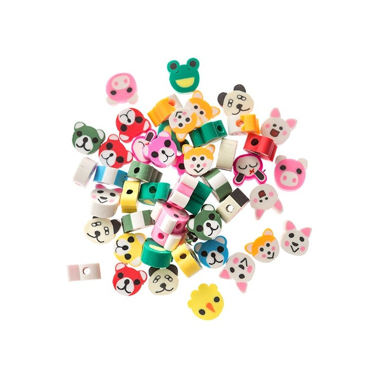 Bunte Polymer-Tier-Perlen — Bild 1