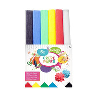 Buntes Krepppapier 50 x 250 cm - 6er-Set — Bild 1