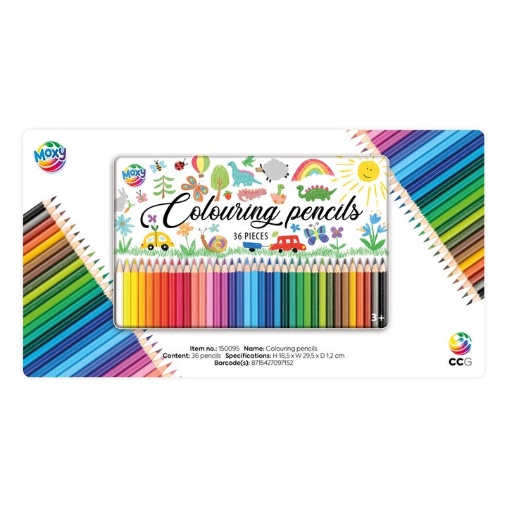 Buntstifte in Zinnbox 36 Stück — Bild 8