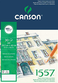 Canson 1557 Skizzenblock A3 180 g/m² 30 Blatt kopfgeleimt feinkörnig