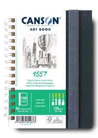 Canson Art Book 1557 Skizzenbuch im Hardcover – A5, 120 g, 50 Blatt