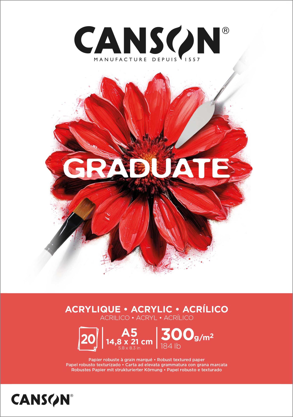 CANSON Graduate Acrylblock 300 g/m² - 20 Blatt, A5