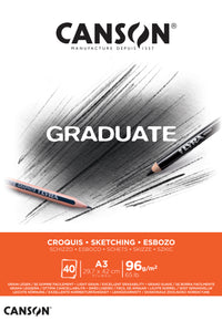 Canson Graduate Skizzenblock 96 g/m² 40 Blatt A3 geleimt