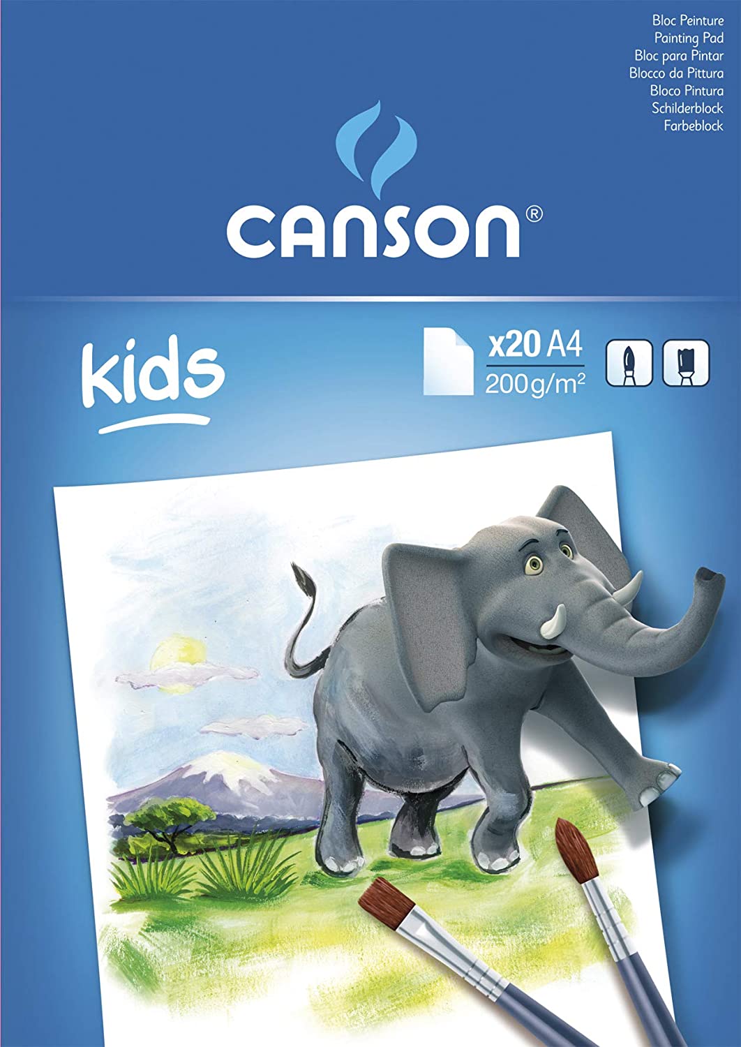 CANSON Kids Zeichenblock 200 g/m² 20 Blatt A4 geleimt