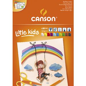 Bunter Skizzenblock CANSON Kids A4 - 120 g/m², 30 Blatt, 10 Farben sortiert