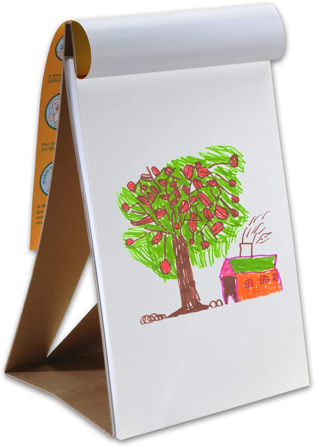 Canson Kids kopfgeleimter Zeichenblock für Kinder A3 - 120 g/m², 50 Blatt