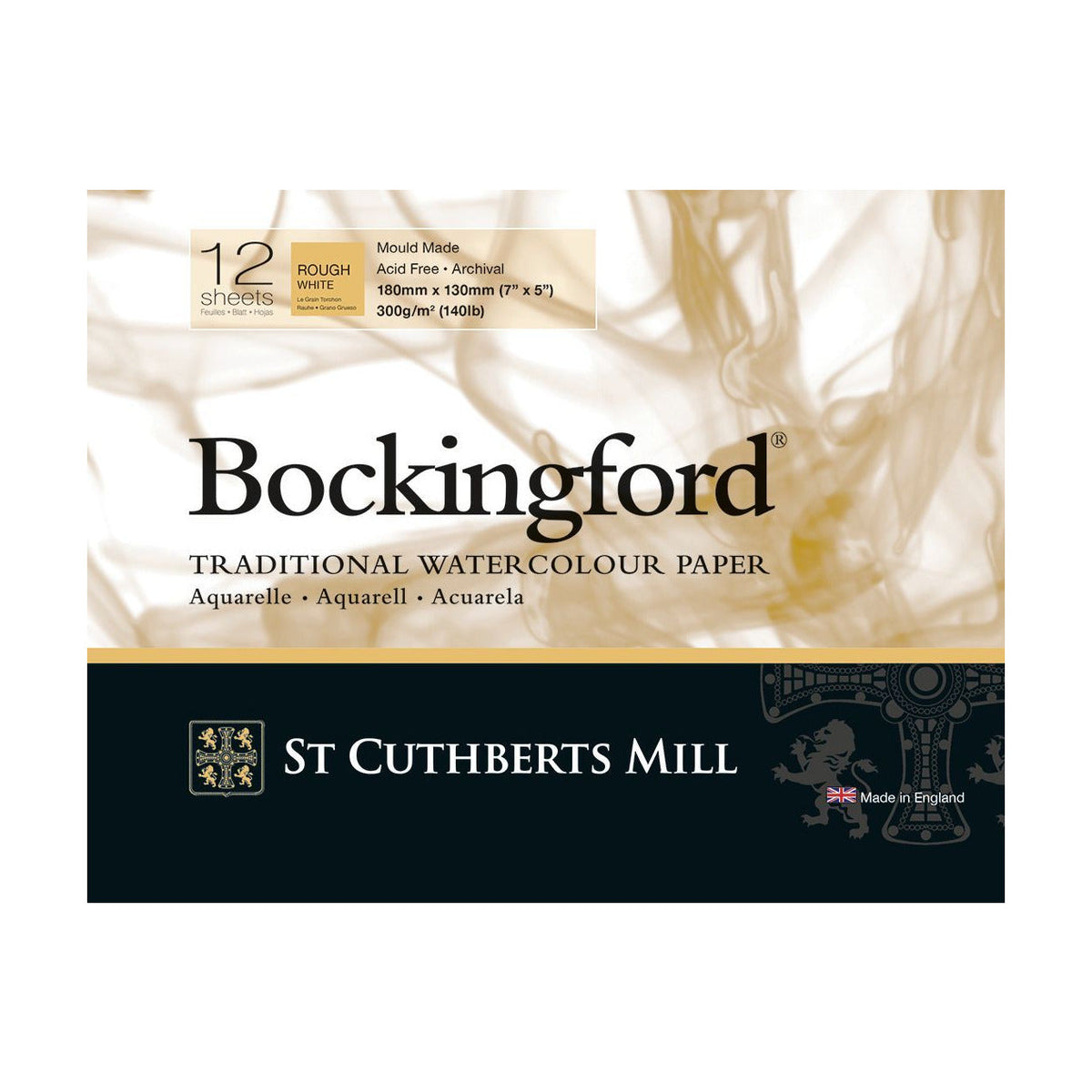 CANSON St Cuthberts Bockingford Aquarellblock Rough 300 g/m² - 12 Blatt