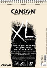 Canson XL Touch Pastelblock Natural 160 g/m² 40 Blatt A4 Spiralbindung