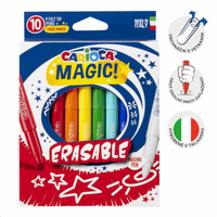 Carioca Magische Filzstifte – löschbar, 10 Stk., Farbmix