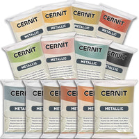 CERNIT Metallic Polymer-Modelliermasse in verschiedenen Farben | ARTMIE