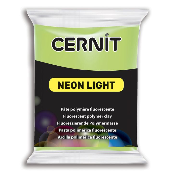 Cernit Neon Light Polymermasse 56 g – Grün