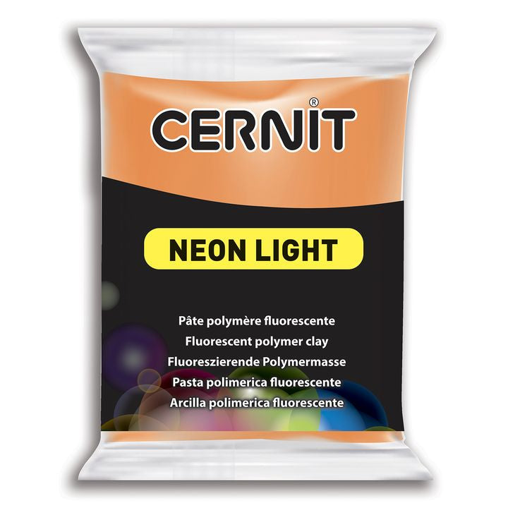 Cernit Neon Light Polymermasse 56 g – Orange