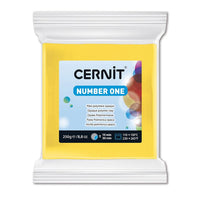Cernit Number One Polymer-Modelliermasse 250 g – Gelb