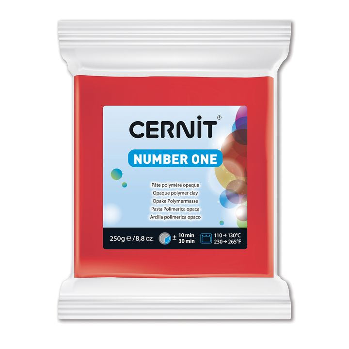 Cernit Number One Polymer-Modelliermasse 250 g – rot